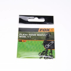 Fox flexi ring swivels - maat 11 | 10 st | wartels