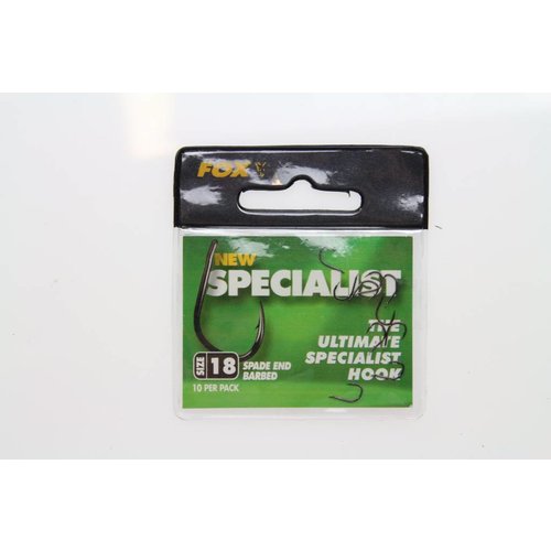Fox the ultimate specialist hook spade end & barbed | 10 st | haken