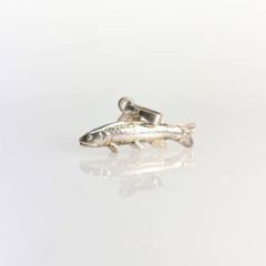 Zilveren forel hanger