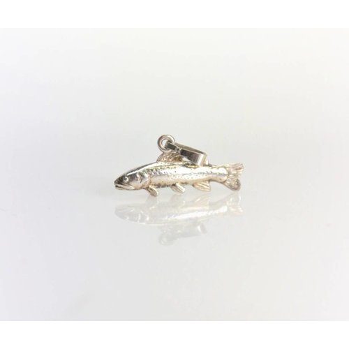 Zilveren forel hanger