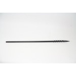 Steel bankstick screw end black