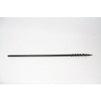 Stalen bankstick screw end zwart