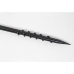 Steel bankstick screw end black