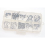 Tacklebox filled with tying hooks | 110 pcs