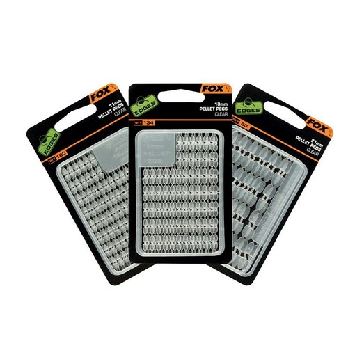 Fox pellet pegs | 11 mm - 180 pcs | clear