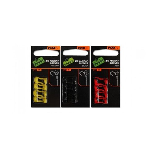 Fox edges zig aligna sleeves | red |8 pcs