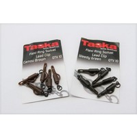 Taska flexi ring swivel lead clip weedy green | 10 st