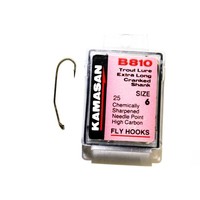 Kamasan B810 trout lurce extra long cranked shank | 25 st | vlieghaken