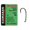 Kamasan B405 Trout Sub Surface | 25 st | vlieghaken