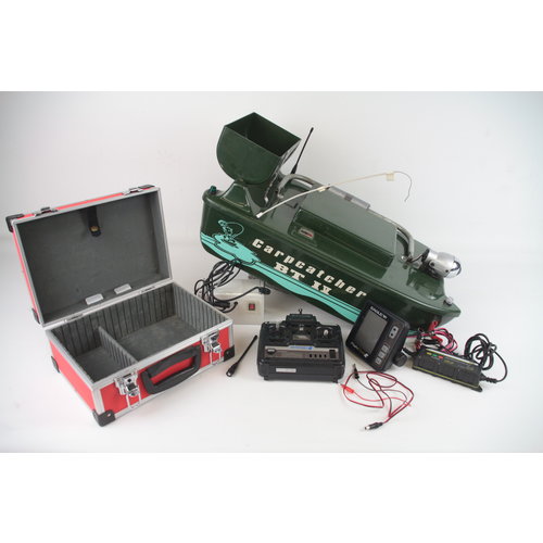 Schrijver carp catcher BT IV voerboot + voervijzel + fishfinder