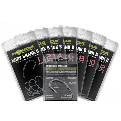 Korda kurv shank B | 10 pcs | carp hooks