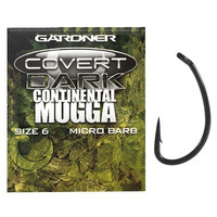 Gardner covert dark continental mugga | 10 pcs | carp hooks