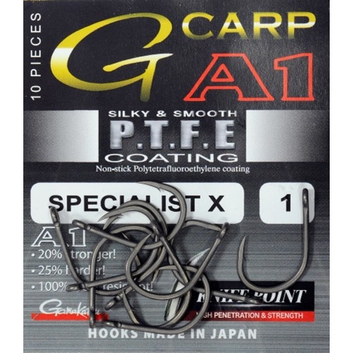 Gamakatsu G carp A1 specialist X | 10 pcs | carp hooks