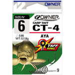 Owner carp taff ct-4 aya | 10 pcs | carp hooks