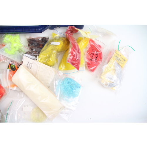 Tacklebox filled with fly fish material