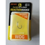 Avid Carp reaction hooks WDG wide gape | barbed | 12 pcs | carp hooks