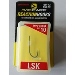 Avid Carp reaction hooks LSK longshank | barbed | 12 pcs | carp hooks