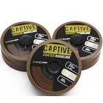 Avid Carp captive coated hooklink | sand clay | 20M - 15 LB | onderlijn
