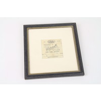 Ingelijste vintage verpakking van Mitchell haken