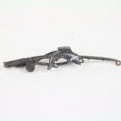 Vintage fishing tie clip | das clip