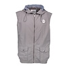 Aqua Products high neck grey hooded gilet | size XXL