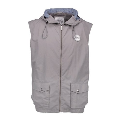 Aqua Products high neck grey hooded gilet | size XXL