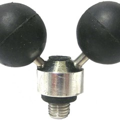 Elite rubber ball rod rest