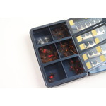 Shakespeare norris fly box filled with more than 40 dry flies