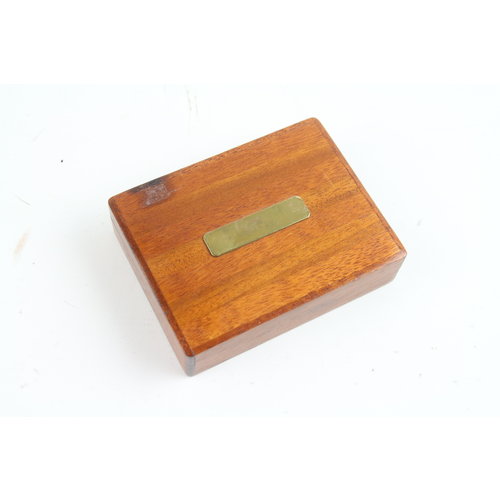 Wooden fly box filled with more than 70 nymphs