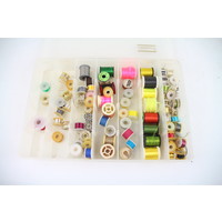 Tacklebox filled with tying threads | 75 pcs