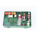 Tackle box filled with 50 fly tying threads & tools