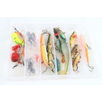 Tacklebox filled with divers lures and softbaits