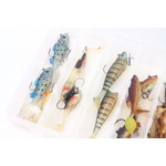 Tacklebox filled with softbaits | 18 pcs