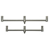 JRC stainless 3 rod buzz bar fixed set van 2 | buzzerbars