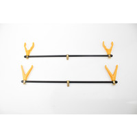 DAM alu 2 rod buzzerbar met verstelbare rod rests