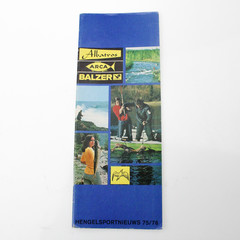 Albatros Arca Balzer catalog / flyer 75/76 + pricelist