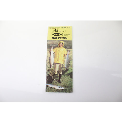 Albatros Arca Balzer catalogus / folder | Hengelsport nieuws 73/74 + Albatros galion folder