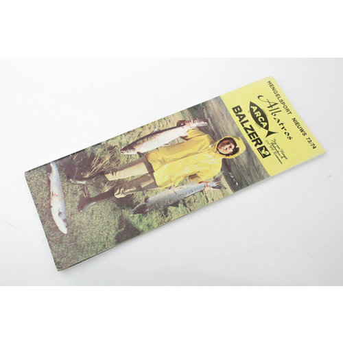 Albatros Arca Balzer catalogus / folder | Hengelsport nieuws 73/74 + Albatros galion folder