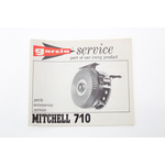 Garcia service boekje van Mitchell 710 vliegvisreel | USA