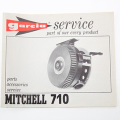 Garcia service book of Mitchell 710 fly reel | USA