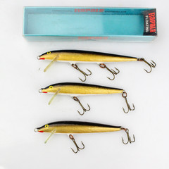 Rapala original wobbler floating 9 en 11 cm kulta gold | set van 3 pluggen