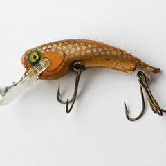 Rublex flopy oranje 4,5 cm | vintage plug | defect
