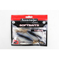 Rozemeijer softbaits flash-tail 13cm zwart-wit | 4 st | shads