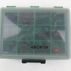 Raaco assorter 12 tackle box filled with various carp hooks