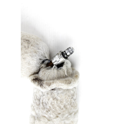 Afsteekroller vachtroller wit