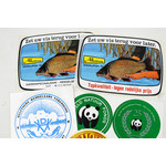 Multiple fishing stickers pf Albatros, DAM, Bifa, Arca