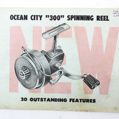 Ocean City "300" spinning reel molen onderhoud en garantie boekje