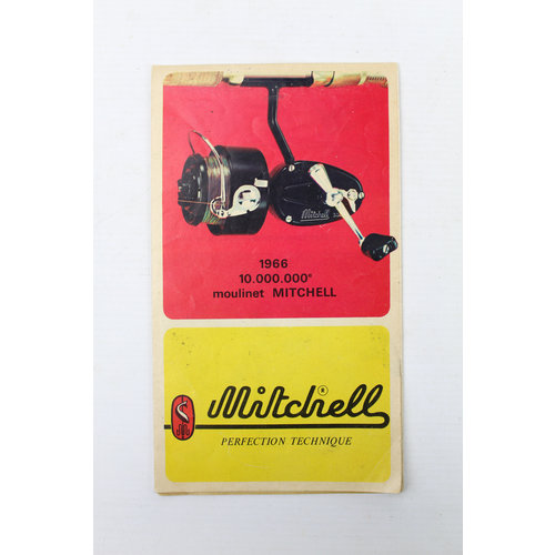 Vintage Mitchell 1966 10.000.000 moulinet | flyer & guarantee card