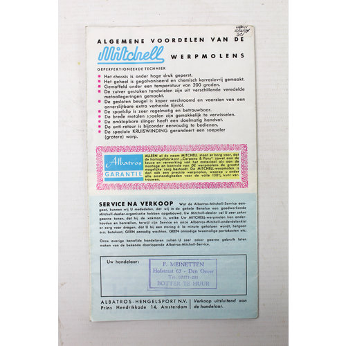 Vintage Albatros Mitchell | flyer & guarantee card