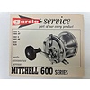 Garcia service boekje van Mitchell 600 series reel | manual